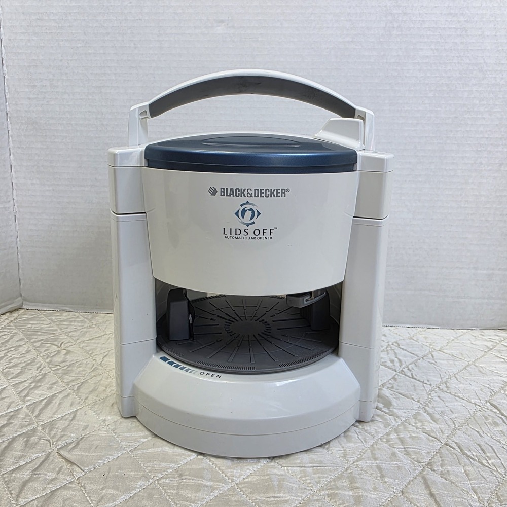 Black & Decker Lids Off JW200 Jar Opener Electric Automatic Tested‎